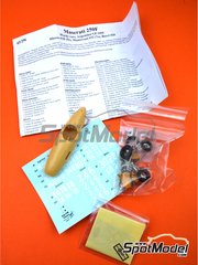 Renaissance Models: Car scale model kit 1/43 scale - Maserati 250F - Works car #18, 22, 26 - Roberto Mieres (AR), Sergio Mantovani (IT), Clemar Bucci (AR) - Argentine Formula 1 Grand Prix 1955 - metal parts, photo-etched parts, resin parts, rubber parts, turned metal parts, vacuum formed parts, water slide decals, white metal parts, other materials, assembly instructions and painting instructions