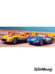 Renaissance Models: Car scale model kit 1/43 scale - Ferrari 500TR #28, 29 - Lucien Bianchi (BE) + Georges Harris (BE), Franois Picard (FR) + Richie Ginther (US) - 24 Hours Le Mans 1957 - photo-etched parts, resin parts, rubber parts, turned metal parts, vacuum formed parts, water slide decals, white metal parts and assembly instructions