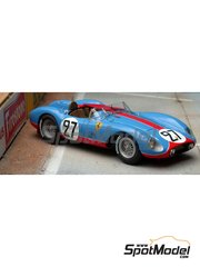 Renaissance Models: Car scale model kit 1/43 scale - Ferrari 500TR #27 - Fernand Tavano (FR) + Jacques Pron (FR) - 24 Hours Le Mans 1957 - photo-etched parts, resin parts, rubber parts, turned metal parts, vacuum formed parts, water slide decals, white metal parts and assembly instructions