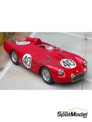 Renaissance Models: Car scale model kit 1/43 scale - Osca MT4 1500  #40, 558 - Giulio Cabianca (IT) + Roberto Sgorbati (IT) - 24 Hours Le Mans, Mille Miglia 1955 - photo-etched parts, resin parts, rubber parts, turned metal parts, vacuum formed parts, water slide decals and assembly instructions