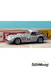 Renaissance Models: Car scale model kit 1/43 scale - AC Bristol Ace #60 - Maurice Martin (FR) + Jean-Claude Magne (FR) - 24 Hours Le Mans 1962 - metal parts, photo-etched parts, resin parts, rubber parts, turned metal parts, vacuum formed parts, water slide decals and assembly instructions
