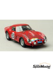 Renaissance Models: Maqueta de coche escala 1/43 - Ferrari 250 GTO N 165, 168 - Jean Guichet (FR) + Jean Behra (FR), Jean Guichet (FR) + Michel de Bourbon-Parme (FR) - Tour de France Automobile 1963 y 1964 - fotograbados, piezas de resina, piezas de goma, piezas de metal torneado, piezas vacuformadas, calcas de agua, piezas de metal blanco, otros materiales y manual de instrucciones