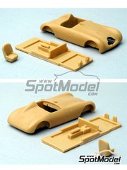 Renaissance Models: Car scale model kit 1/43 scale - Monopole Simca #44, 45 - Jean de Montr�my (FR) + Eug�ne Dussous (FR), Jean H�mard (FR) + Raymond Lienard (FR) - 24 Hours Le Mans 1949 - resin multimaterial kit