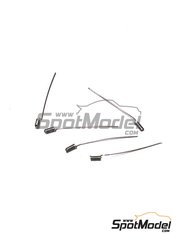 Renaissance Models: Antena escala 1/43 - Antena con base flexible - piezas de metal