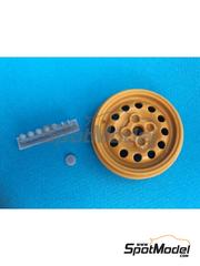 Renaissance Models: Rims 1/8 scale - Speedline 14 inches for Peugeot 205 GTi 1.6 - resin parts - for Ixo Collections references IXC.PEU.FK.W and IXC.PGT.FK.R, or Renaissance Models reference 8PN01 - 1 units