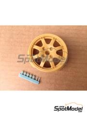 Renaissance Models: Rims 1/8 scale - Speedline SL434 PTS 15 inches - resin parts - for Ixo Collections references IXC.PEU.FK.W and IXC.PGT.FK.R - 1 units