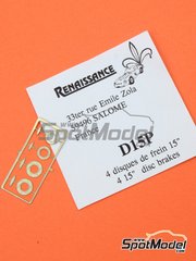 Renaissance Models: Brakes 1/43 scale - 15 inches brake discs - photo-etched parts