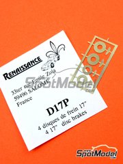 Renaissance Models: Brakes 1/43 scale - 17 inches brake discs - photo-etched parts