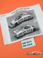 Renaissance Models: Logotypes 1/43 scale - Jaguar XJR-9 Silk Cut Works Team - 24 Hours Le Mans 1988 - water slide decals image