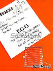 Renaissance Models: Detail 1/43 scale - Wiper blade - 10 units