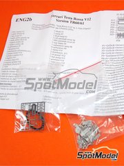 Renaissance Models: Engine 1/43 scale - Ferrari 250 Testa Rossa TR60 and TR61 V12 engine 1962 and 1963 - white metal