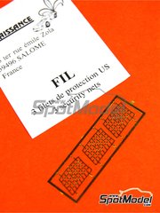 Renaissance Models: Detail 1/43 scale - Security nets - photo-etched parts - 3 units
