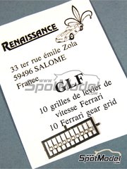 Renaissance Models: Detail 1/43 scale - Gear grid - photo-etched parts - 10 units