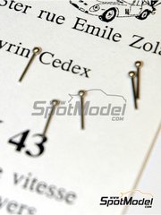 Renaissance Models: Detail 1/43 scale - Gear lever - turned metal parts - 5 units