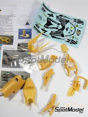 Renaissance Models: Marking / livery 1/12 scale - Honda NSR500 sponsored by Nastro Azzurro #46 - Valentino Rossi (IT) - IRTA Test 2001 - resin parts, decals and photo-etched parts - for Tamiya reference TAM14082