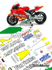 Renaissance Models: Marking / livery 1/12 scale - Honda RC211V Gresini Racing Team sponsored by Fortuna "Spain's number 1" #24, 33 - Marco Melandri (IT) + Toni Elias (ES) - Moto GP World Championship 2006 - water slide decals, assembly instructions and tobacco sponsor decals - for Tamiya references TAM14106, TAM14107 and TAM14108