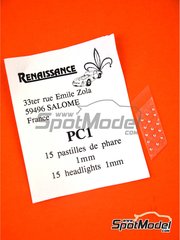 Renaissance Models: Lights - Round lights 1 mm  - other materials - 15 units