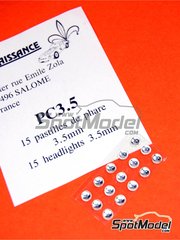 Renaissance Models: Lights - Round lights 3,5 mm  - other materials - 15 units