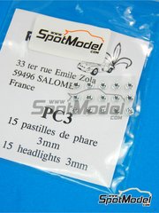 Renaissance Models: Lights - Round lights 3 mm  - other materials - 15 units