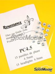 Renaissance Models: Lights - Round lights 4.5 mm  - other materials - 15 units