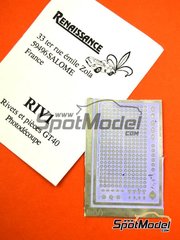 Renaissance Models: Detail up set 1/24 scale - Ford GT40 - photo-etched parts - for Fujimi references FJ12101, HR-1, FJ12125, FJ12129, HR-10, FJ12130, FJ12131, FJ12132, FJ12134, FJ12135, FJ12138, FJ12139, FJ12143, FJ12147, FJ12148, FJ12158, FJ12159, FJ12160, FJ12161, FJ12166, FJ12170, FJ12172, FJ12306, FJ123066, FJ126036, RS-16, FJ126043, RS-32, FJ12605, FJ126050, RS-97, FJ126067 and RS-51, or Revell reference REV07696