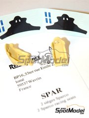Renaissance Models: Seat 1/43 scale - Sparco racing seats - resin parts and water slide decals