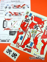 #56 Porsche 934 X-RAY 1977 1/25th 1/24th Scale WATERSLIDE DECALS 