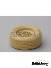 Renaissance Models: Rims and tyres set 1/12 scale - Ford GT40 Mk.II  1966 - resin parts - for Trumpeter references MAG00019 and 26701-2011 - 1 units