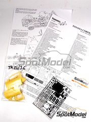 Renaissance Models: Set de mejora y detallado escala 1/24 - Toyota Corolla WRC - fotograbados, piezas de resina, piezas de metal torneado y manual de instrucciones - para la referencia de Tamiya TAM24209