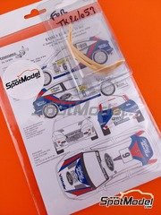 Renaissance Models: Decoracin escala 1/24 - Ford Focus WRC patrocinado por Martini Telefonica Movistar N 5, 6 - Colin McRae (GB) + Nicky Grist (GB), Carlos Sainz (ES) + Luis Moya (ES) - Rally de Monte Carlo - Rallye Automobile de Monte-Carlo 2000 - piezas de resina, calcas de agua e instrucciones de colocacin - para la referencia de Tamiya TAM24217