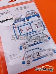 Renaissance Models: Decoracin escala 1/24 - Renault 5 Turbo patrocinado por Gitanes N 18 - Bruno Saby (FR) + Christian 'Tilber' Gilbert (MC) - Tour de Corse Rally de Francia 1980 - calcas de agua e instrucciones de colocacin - para la referencia de Tamiya TAM24027