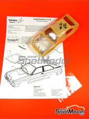 Renaissance Models: Transkit escala 1/24 - Audi Quattro Grupo B 1982 y 1983 - carroceria y fotograbados - para la referencia de Tamiya TAM24036