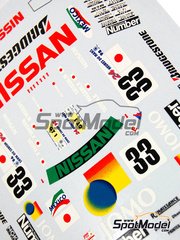 Renaissance Models: Marking / livery 1/24 scale - Nissan R390 GT1 Jomo sponsored by Jomo #33 - Satoshi Motoyama (JP) + Masami Kageyama (JP) + Takuya Kurosawa (JP) - 24 Hours Le Mans 1998 - for Tamiya reference TAM24192