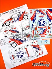 Renaissance Models: Marking / livery 1/24 scale - Peugeot 206 WRC sponsored by Fortuna #3 - Luis Monzón (ES) + Mario Gonzalez Tomé (ES) - Mediterraneo Rally 2001 - water slide decals and assembly instructions image