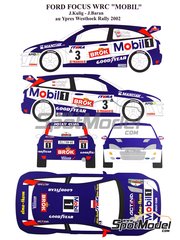 DECALS for Realtoy Ford Focus WRC Colin McRae Rally GB 2001