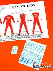 Renaissance Models: Decoracin escala 1/24 - Mecnicos y Pilotos Peugeot 206 Thiry  Equipo Kronos patrocinado por Bastos - Bruno Thiry (BE) + Jean-Marc Fortin (BE) 2002 y 2003 - calcas de agua, manual de instrucciones y calcas de sponsors de tabaco - para las referencias de Tamiya TAM24266, TAM24267 y TAM89610