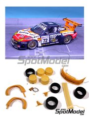 Renaissance Models: Marking / livery 1/24 scale - Porsche 911 R GT3 Racing Engineering  Team sponsored by Repsol #72 - Toms Saldaa (ES) + Giovanni Lavaggi (IT) + Jess Dez Villarroel (ES) - 24 Hours Le Mans 2000 - photo-etched parts, resin parts, rubber parts, turned metal parts, water slide decals and assembly instructions - for Tamiya reference TAM24229