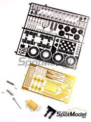 Renaissance Models: Detail up set 1/24 scale - Fiat 131 Abarth Group 4 - metal parts, photo-etched parts, resin parts, turned metal parts and assembly instructions - for Italeri references 3621, ITA3621, 3621S, 3621.OUTLET, 3662, ITA3662, 3662S, 3662.OUTLET, 3667, ITA3667, 3667S and 3690, or Revell reference REV07311