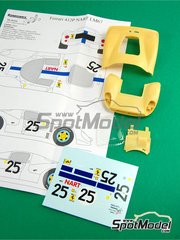 Renaissance Models: Decoracin escala 1/24 - Ferrari 412 P Equipo North American Racing NART N 25 - Pedro Rodriguez (MX) + Giancarlo Baghetti (IT) - 24 Horas de Le Mans 1967 - piezas de resina, piezas vacuformadas, calcas de agua y manual de instrucciones - para las referencias de Fujimi FJ12104, 2, 2500, FJ12111, 1034, 2800, HR-1034, FJ12351, FJ123516, FJ12357, FJ123707, HR-34, FJ125756, RS-48, FJ125756-SPRUE-A y FJ23073