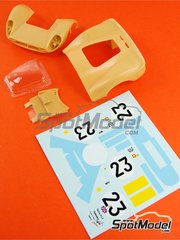 Renaissance Models: Decoracin escala 1/24 - Ferrari 412 P Equipo Maranello Concessionaires N 23 - Richard Attwood (GB) + Piers Courage (GB) - 24 Horas de Le Mans 1967 - piezas de resina, piezas vacuformadas y calcas de agua - para las referencias de Fujimi FJ12104, 2, 2500, FJ12111, 1034, 2800, HR-1034, FJ12351, FJ123516, FJ12357, FJ123707, HR-34, FJ125756, RS-48, FJ125756-SPRUE-A y FJ23073