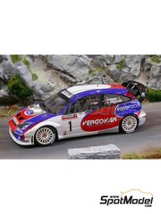 Renaissance Models: Marking / livery 1/24 scale - Ford Focus RS05 WRC sponsored by Vergokan #1 - Pieter Tsjoen (BE) + Eddy Chevaillier (BE) - Rally de Wallonie 2006 - water slide decals and assembly instructions - for Hasegawa references 20240 and 20263