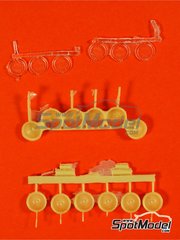 Renaissance Models: Rampa de luces escala 1/24 - Peugeot 205 Turbo 16 - juego de luces - piezas de resina - para la referencia de Tamiya TAM24054