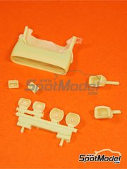 Renaissance Models: Luces escala 1/24 - Peugeot 307 WRC Parrilla de faros - piezas de resina y otros materiales - para la referencia de Tamiya TAM24285