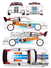 Renaissance Models: Marking / livery 1/24 scale - Ford Focus WRC Beta Tools-Speed Up Racing Team sponsored by Beta Utensili #46 - Valentino Rossi (IT) + Carlo Cassina (IT) - Monza Rally 2007 - water slide decals and assembly instructions - for Hasegawa reference 20222