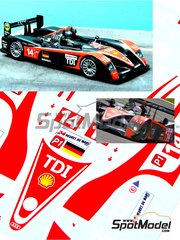 Renaissance Models: Marking / livery 1/24 scale - Audi R10 TDI Kolles Team #14, 15 - Narain Karthikeysan (IN) + Andr� Lotterer (DE) + Charles Jr. Zwolsman (NL), Christijan Albers (NL) + Christian Bakkerud (DK) + Giorgio Mondini (CH) - 24 Hours Le Mans 2009 - water slide decals and assembly instructions - for Revell kit