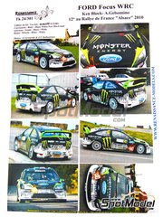 Subaru Impreza WRC rally Monstre energy sponsoring autocollants