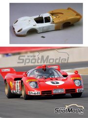 Renaissance Models: Marking / livery 1/24 scale - Ferrari 512S Long Tail SEFAC Ferrari Team #5, 6, 7, 8 - Peter Schetty (CH) + Jacques Bernard 'Jacky' Ickx (BE), Nino Vaccarella (IT) + Ignazio Giunti (IT), Derek Bell (GB) + Ronnie Peterson (SE), Arturo Merzario (IT) + Clay Regazzoni (CH) - 24 Hours Le Mans 1970 - photo-etched parts, resin parts, water slide decals and assembly instructions - for Fujimi references FJ12385 and FJ123851