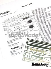 Renaissance Models: Detail up set 1/24 scale - Porsche 936 1978 - photo-etched parts and assembly instructions - for Tamiya reference TAM24012