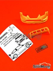 Renaissance Models: Transkit escala 1/24 - Ford Focus WRC RS06 2006 - resinas, fotograbado: Aleron y spoiler y rejilla - para la referencia de SimilR SIMILR-121001
