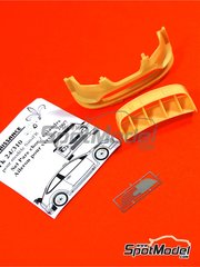 Renaissance Models: Transkit escala 1/24 - Ford Focus WRC RS07 2007 - resinas, fotograbado: Aleron y spoiler y rejilla - para la referencia de SimilR SIMILR-121001